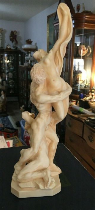 Vintage Classic Figure From Italy By A.  Santini Rape Of The Sabine Women