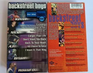 Rare Backstreet Boys For the Fans All Access VHS,  2001 BSB Concert 3