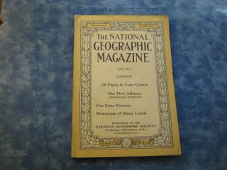 Antique National Geographic June 1917 Our State Flowers Madonnas Of Many Lands