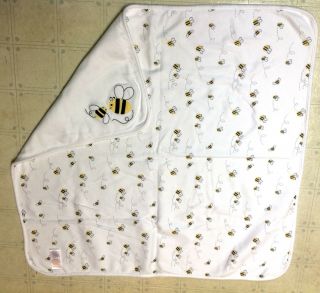 Gymboree Reversible Bumblebee Bee Yellow White Baby Lovey Security Blanket Rare