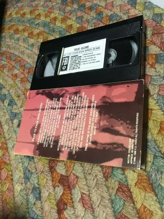 TRUE GORE WAVELENGTH VIDEO HORROR SOV SLASHER VHS OOP RARE BIG BOX SLIP 2