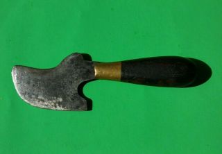 Antique Leather Cutter Knife Tool Blanchard French France Paris