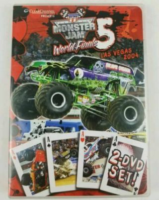 Monster Jam 5 World Finals Las Vegas 2004 Dvd 2 Disc Set Rare Monster Trucks