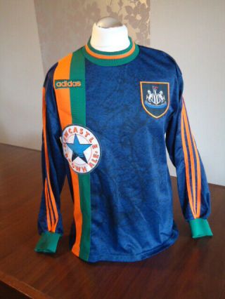 Newcastle United 1997 Adidas Long Sleeved Away Shirt Large Adults Rare