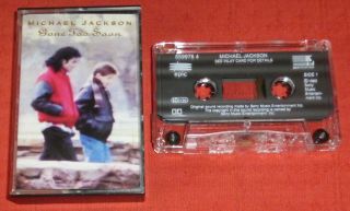 Michael Jackson - Rare Uk Cassette Tape Single - Gone Too Soon