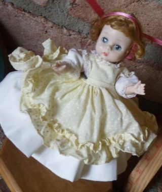 Vintage Madame Alexander Kins Tagged Little Women Amy Walker Doll 8 "