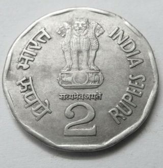 India Rs 2,  RARE 1996 Coin,  Birth Centenary Subhas Chandra Bose,  Cu - Ni 6 g 2