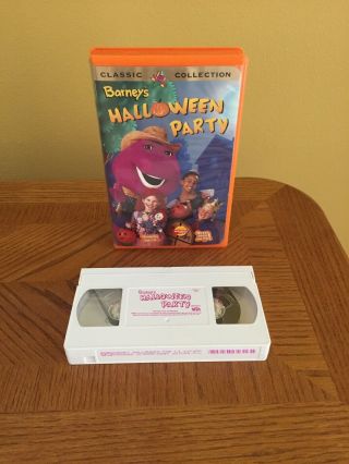 Barney’s Halloween Party (vhs 1998) Barney Classic Video Rare Oop,  Pumpkins,  Kids