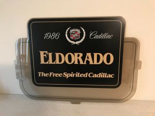 Rare Vintage 1986 Cadillac Dealer Eldorado Seville Showroom Double Sided Sign