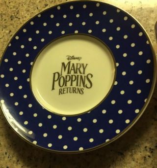 Mary Poppins Returns Tea Cup & Saucer Set Promotional Disney Movie Studio Rare 3