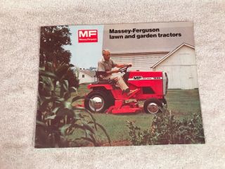 Rare 1978 Massey Ferguson Lawn Garden Tractors 1855 Dealer Brochure