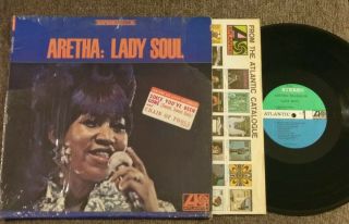Aretha Franklin W/eric Clapton Lady Soul Rare Orig 