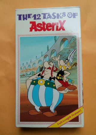 The 12 Tasks Of Asterix Vhs Vg Cond.  Rare.  Full - Length Feature