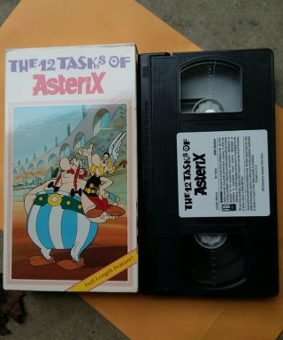 THE 12 TASKS OF ASTERIX vhs VG Cond.  Rare.  Full - Length Feature 3