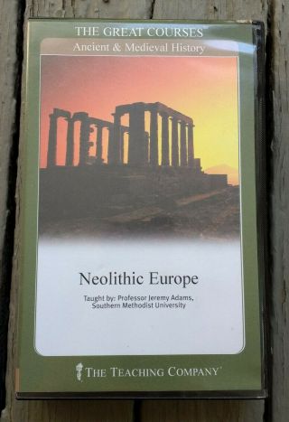 Neolithic Europe By Jeremy Adams The Great Courses – 6 Cds,  Guide Book – Rare
