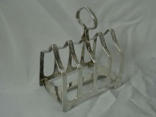 Smart Solid Silver Toast Rack,  1935,  82gm