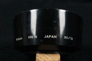 Nikon Hn - 6 Threaded Lens Hood Shade For Rare 55mm F/1.  2