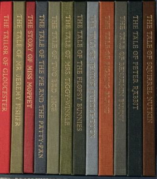 Vintage The Tales of Beatrix Potter Folio Society 12 Book Box Set Rare Post 2