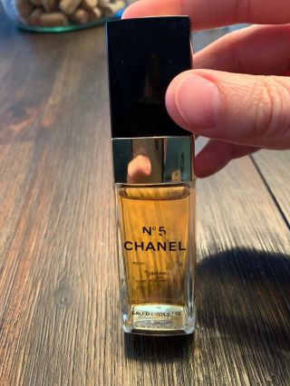 Chanel No 5 Eau De Toilette 35 Ml 1.  2 Fl Oz Full Bottle Rare Vintage