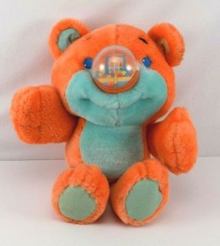 Playskool Nosy Bears Basketball Teddy 1987 Vintage Plush Orange Rumpus Game