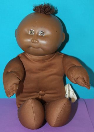 Vintage 15 " Cabbage Patch Kids African American Black W/ Hair Coleco 1978 1982