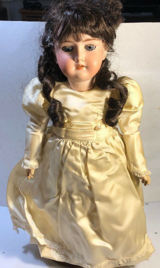 Vintage 18” Armand Marseille Lady Doll 390 A.  5m