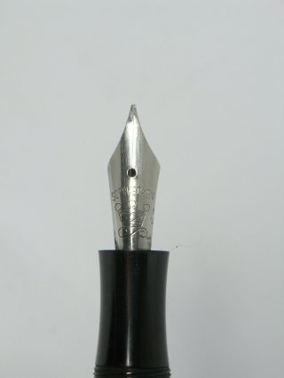 Rare 1940´s German SOENNECKEN 507 pistonfiller fountain pen FLEXY M NIB Cork 2