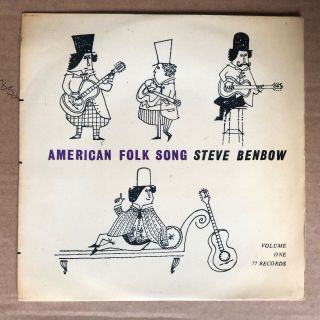 Steve Benbow: American Folk Song.  Rare 1950s 77 Records 99 Copies Uk Ep