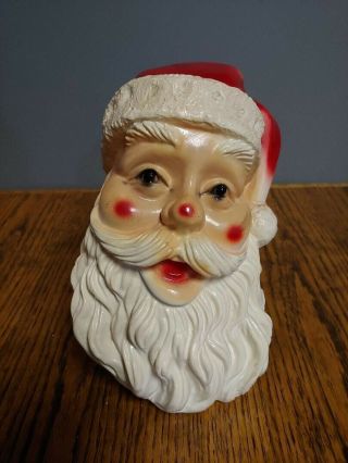 1960 Vintage Christmas Santa Claus Chalkware Bank Silvestri Bros.  9 Inches Rare
