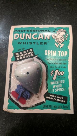 Rare Vintage (1965) Duncan Whistler Spin Top Yoyo (indigo) (only Have One)