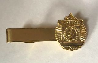 Vintage Commonwealth Of Massachusetts Police Insignia Tie Clasp By Kinney Co.