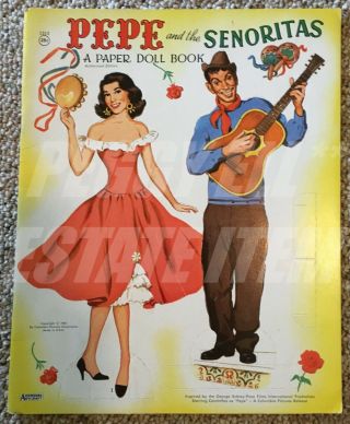 1961 Pepe And The Senoritas Paper Doll Book 1313 & Uncut Movie Based