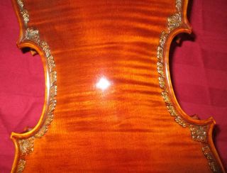 Rare Fine Old 1990 Vintage German? Asian? Fancy 4/4 Violin Great Cond - Xlnt Wood