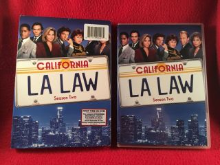 L.  A.  Law Complete Season 2 Two Dvd 5 - Disc Set,  Slipcover Jimmy Smits Rare Usa