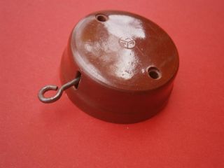 Brown Bakelite Door Bell Press Doorbell Push Nos From 1950 Aprox.