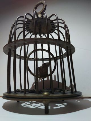 Antique Miniature Brass Birdcage Bird Cage Salesman Sample Display Model 5 " X3 "