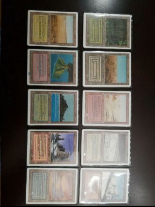 Revised Dual Land Set (1 Of Each,  10 In Total)