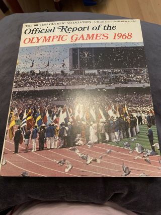 Very Rare Olympics 1968 Mexico Report Book Programme British Olympic Association