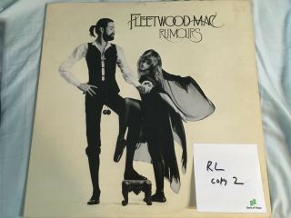 Fleetwood Mac Lp Rumours Rare Rl Robert Ludwig Mastered Near Record Vinyl