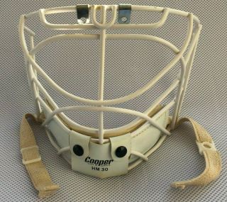 Vintage Rare Cooper Hm 30 Sr Ice Hockey Goalie Face Mask Cage Helmet Mask Nhl