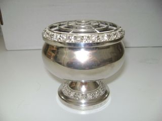 Vintage Silver Plated Rose Bowl By Ianthe Of England Posy Bowl Flower Bowl