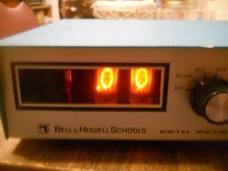 Vintage Heath IMD - 202 - 2 Bell Howell Schools Digital Multimeter Nixie tube, 3