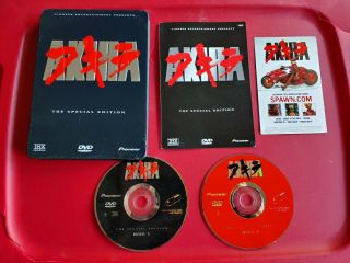 Rare Akira Dvd Special Edition 2 Disc Set,  Tin Case