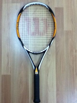 Wilson [k] Factor Zen 110 Oversize Tennis Racket Racquet 4 - 1/2 " Rare