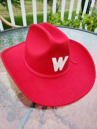 Vintage University Of Wisconsin Badgers Cowboy Hat - Size 7 Madison - Rare