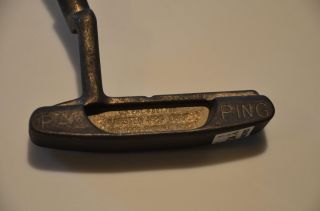 Ping Pal Manganese Bronze 34 " Rh Putter 85020 W Rare Ping Man Sticker