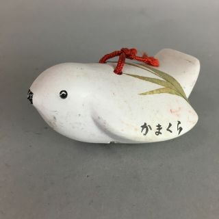 Japanese Clay Bell Dorei Pottery Ceramic Dove Bird Lucky Charm Pottery Dr203