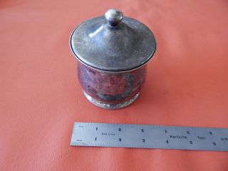 Vintage Oneida Silverplate Sugar Or? Bowl With Lid Silver Plate
