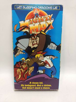 Mighty Max Day Of The Cyclops Vhs Animated 1993 Rare