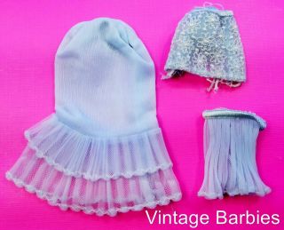 Barbie Doll Fashion Pak Blue Lingerie 919 Set Minty Vintage 1960 
